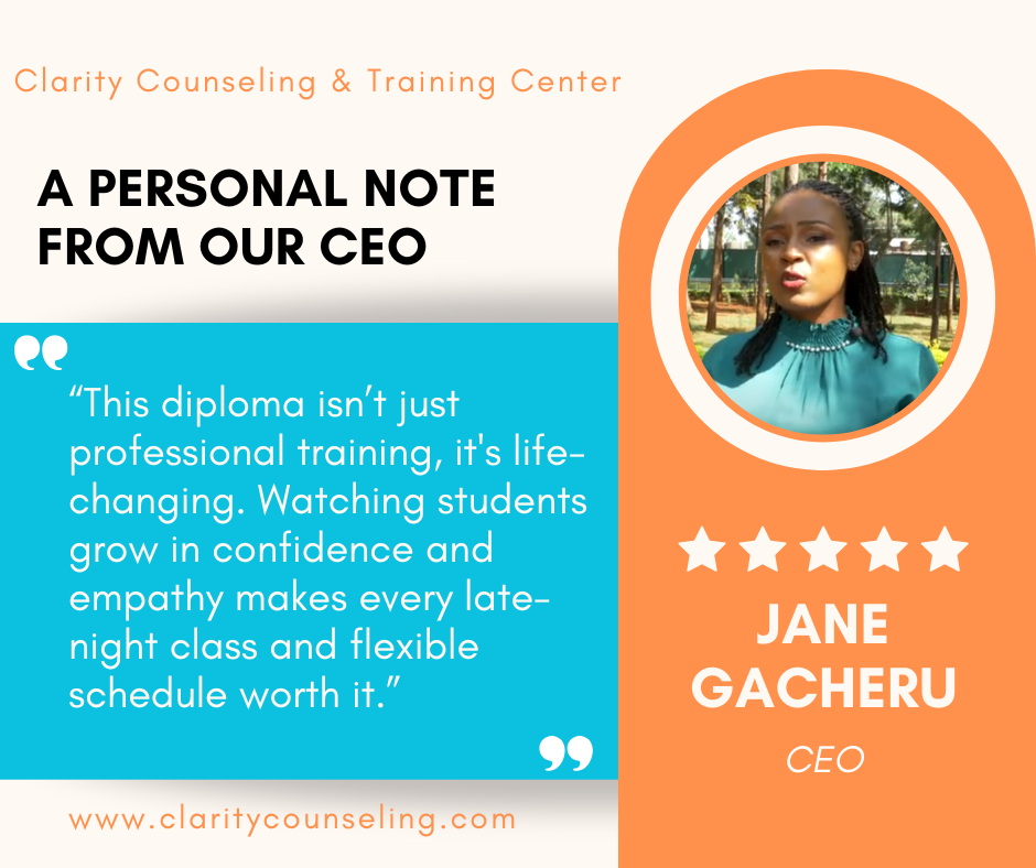 Jane Gacheru CEO Clarity Counseling