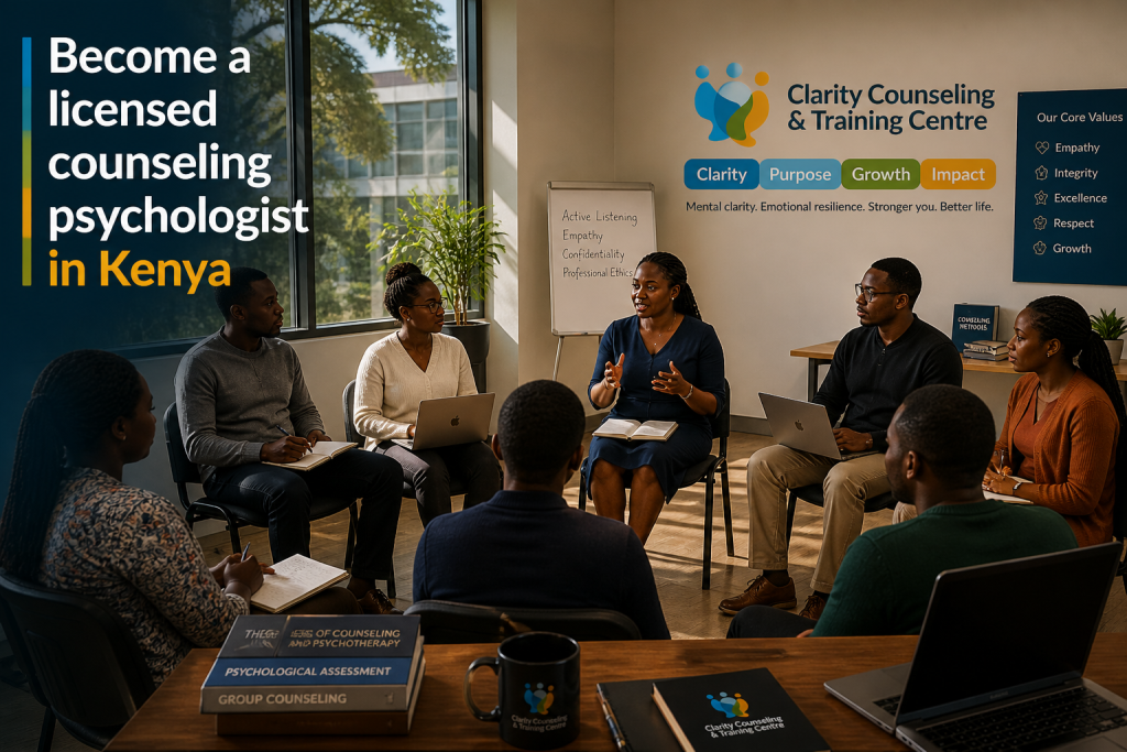 become a licensed counseling psychologist in Kenya