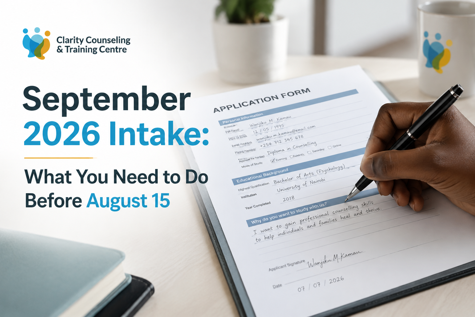 September 2026 Intake Diploma in Counseling Psychology Kenya